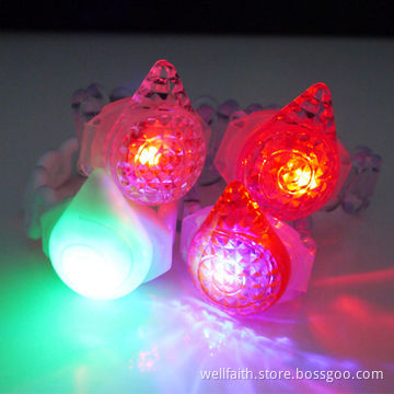 Colorful LED flashing silicone bracelet for promotional gifts
